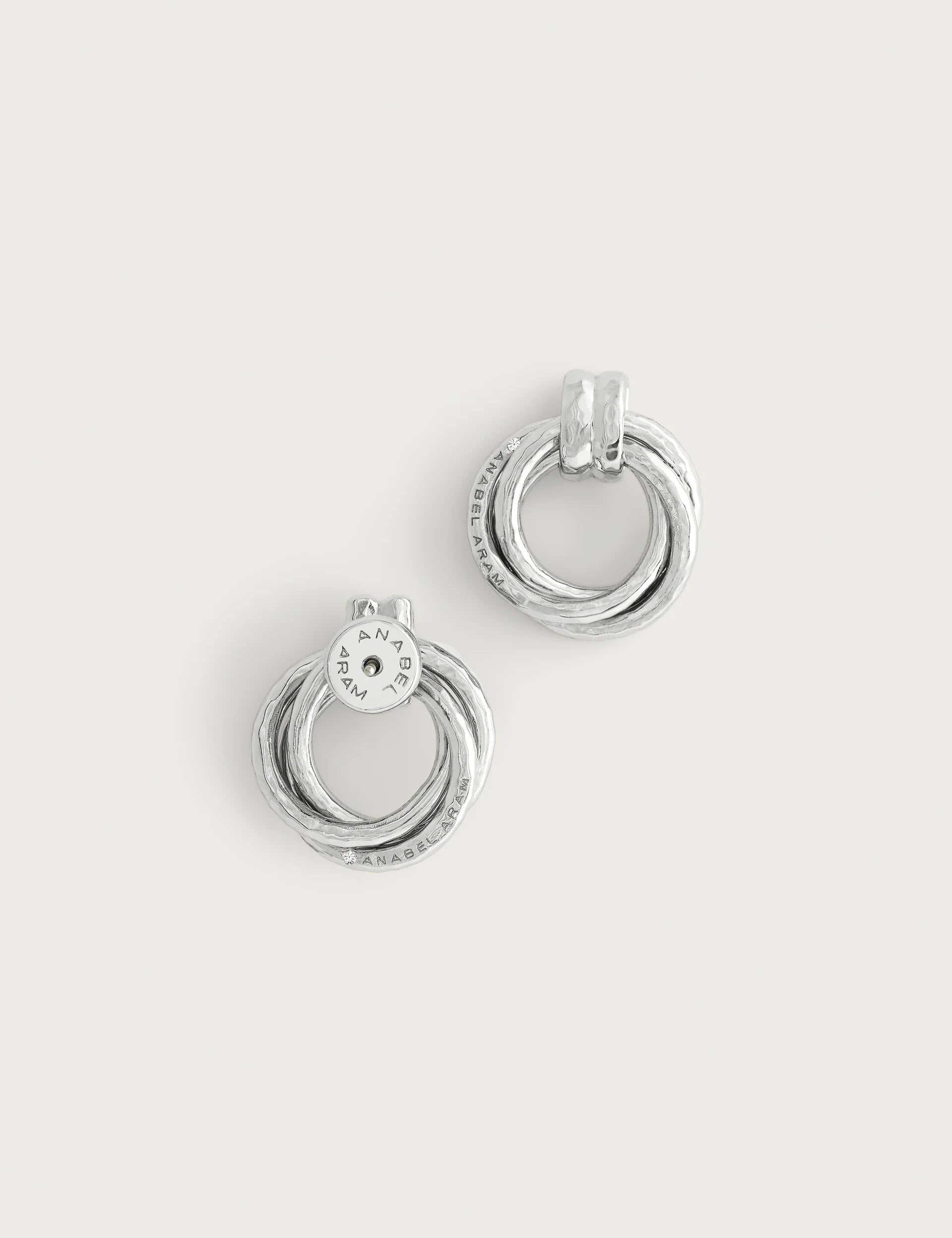 Neptune Triple Ring Earrings | Silver