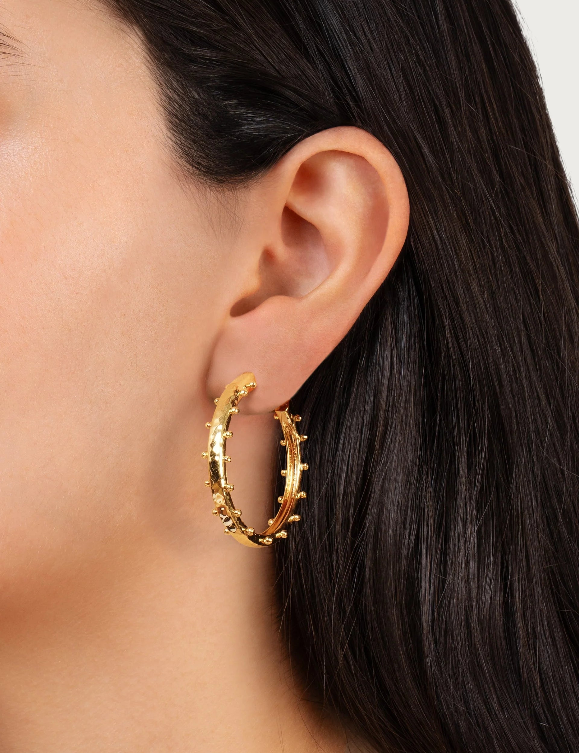 Milos Gold Medium Hoops