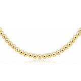 15” Choker Classic Gold 3mm Bead_ENewton_N15BECLG3