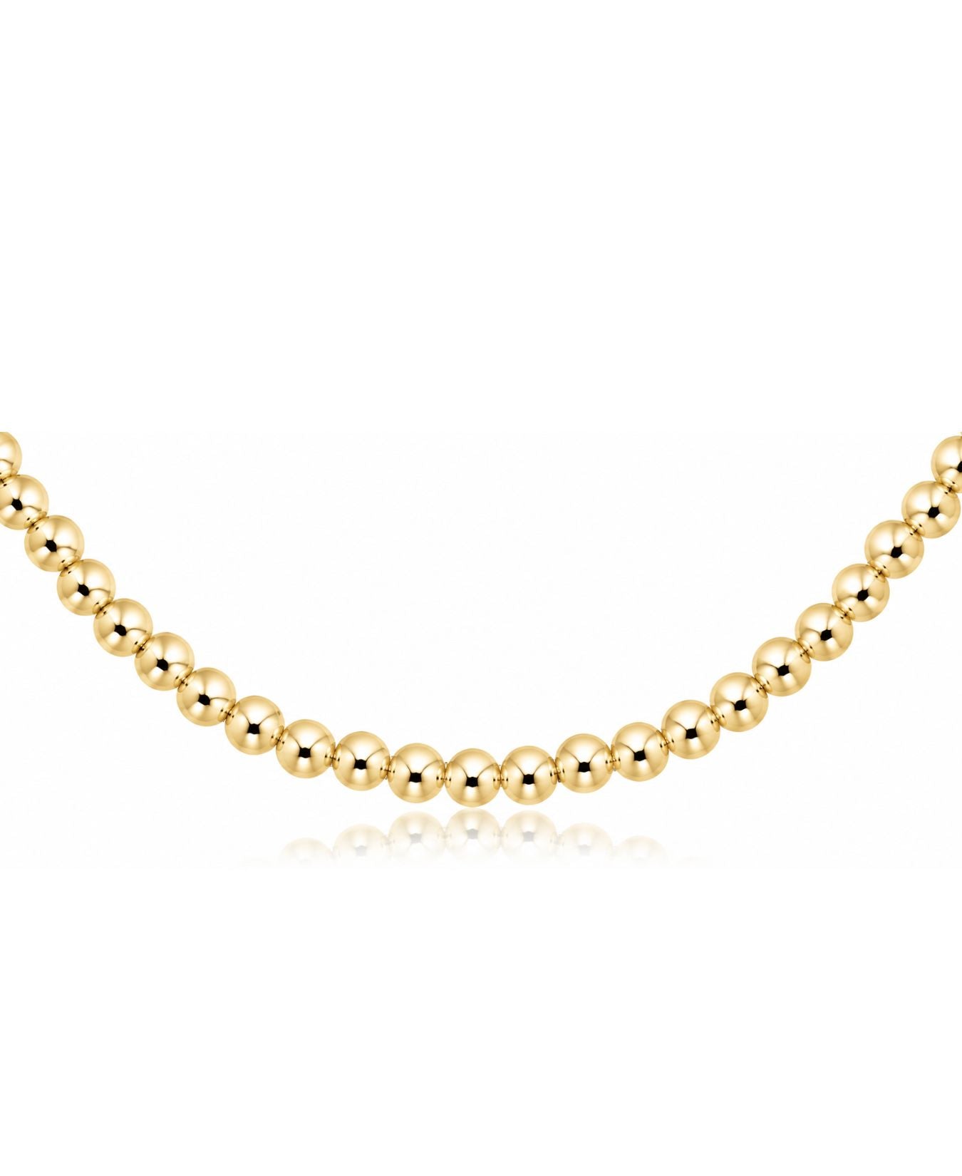 15” Choker Classic Gold 3mm Bead_ENewton_N15BECLG3