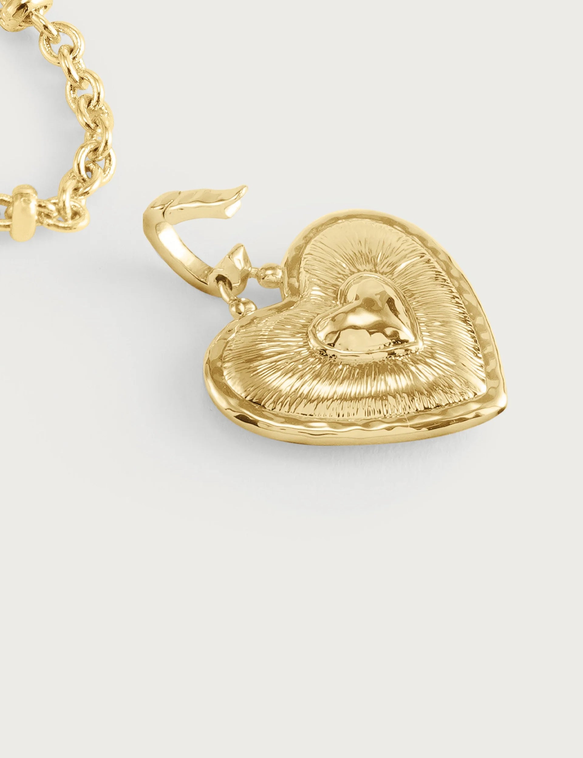 Heart Radiant Gold Charm