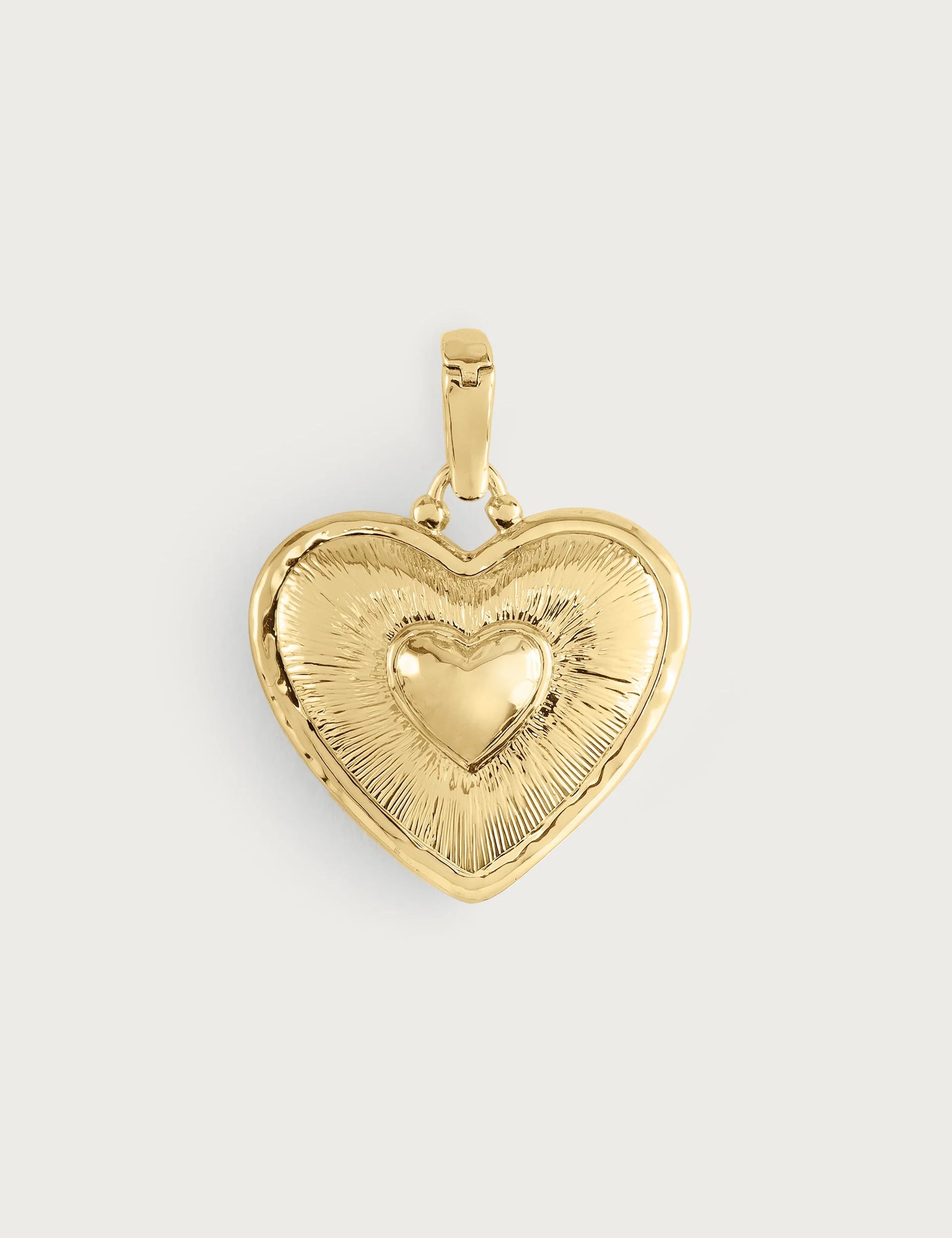 Heart Radiant Gold Charm