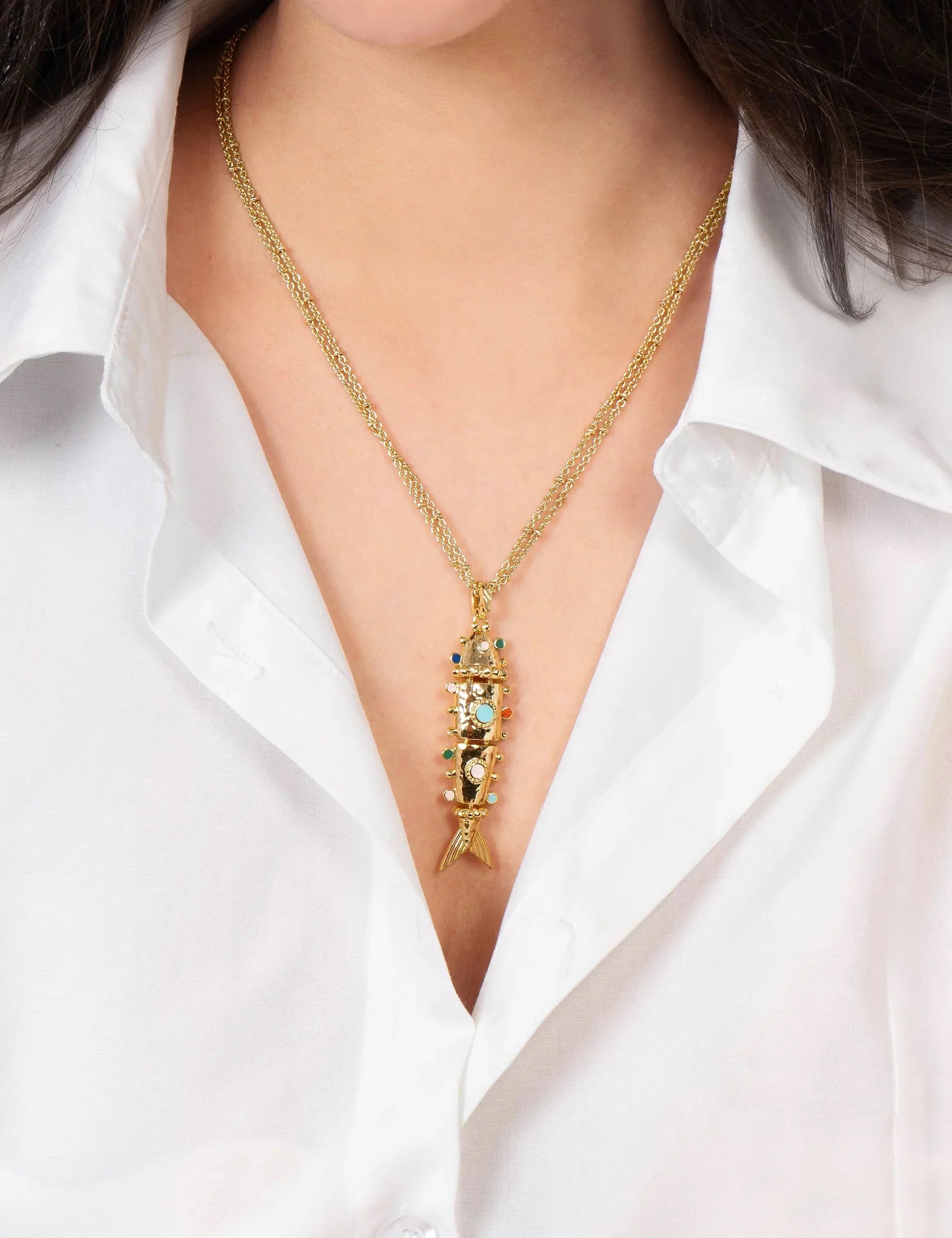 Milos Large Fish Charm