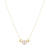 16" Necklace Gold - Purpose Pearl_ENewton_N16GPURPPE