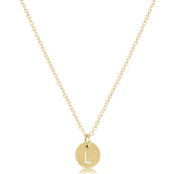 16" Necklace Gold Respect Small Gold Disc Package_ENewton_N16GRESPSMGDL
