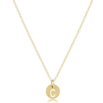 16" Necklace Gold Respect Small Gold Disc Package_ENewton_N16GRESPSMGDC