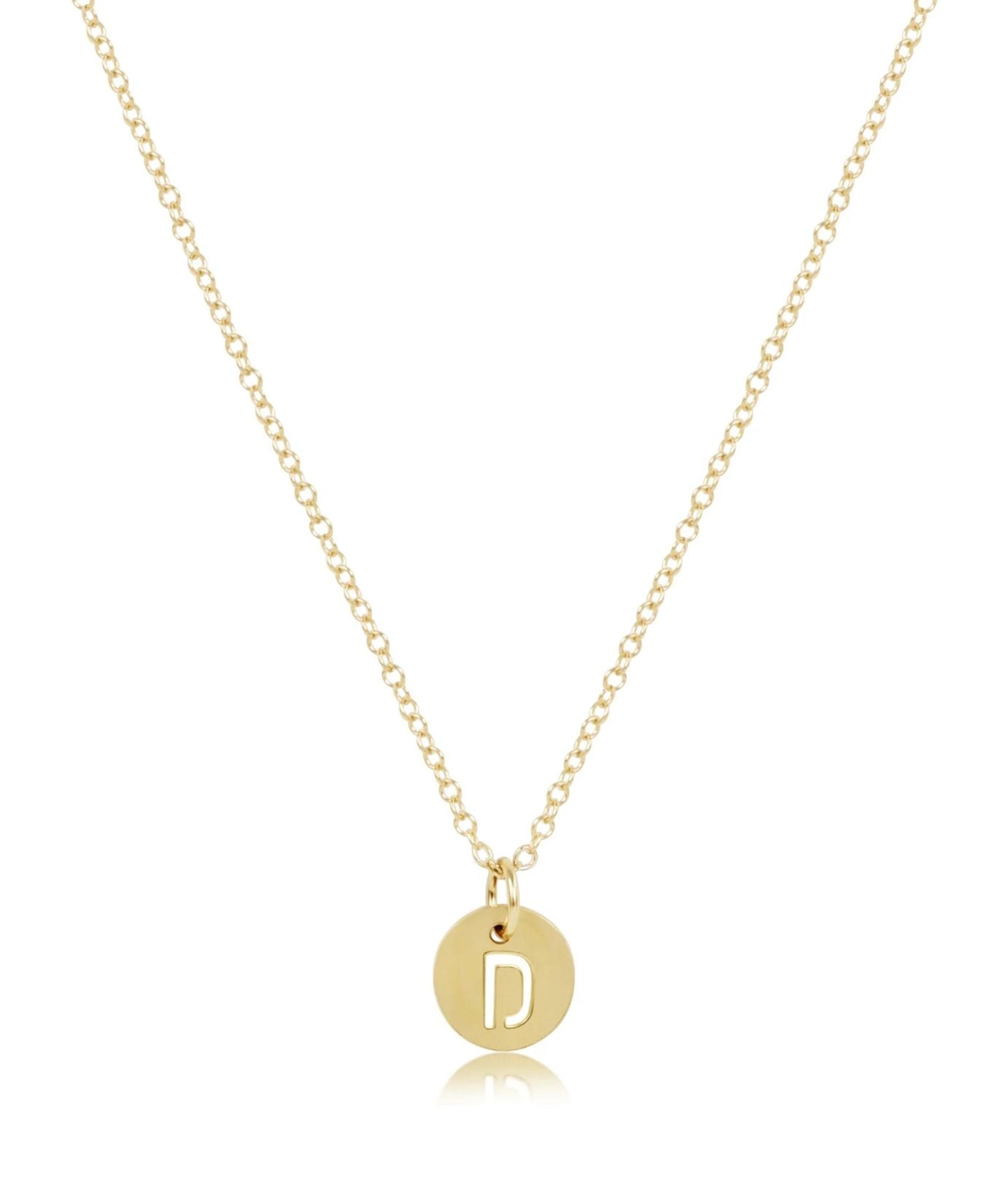 16" Necklace Gold Respect Small Gold Disc Package_ENewton_N16GRESPSMGDD