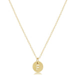 16" Necklace Gold Respect Small Gold Disc Package_ENewton_N16GRESPSMGDF