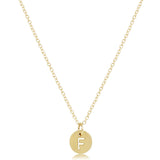 16" Necklace Gold Respect Small Gold Disc Package_ENewton_N16GRESPSMGDF