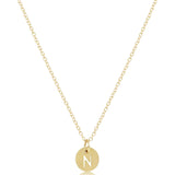 16_Necklace_Gold_Respect_Small_Gold_Disc_Package_ENewton_N16GRESPSMGDN