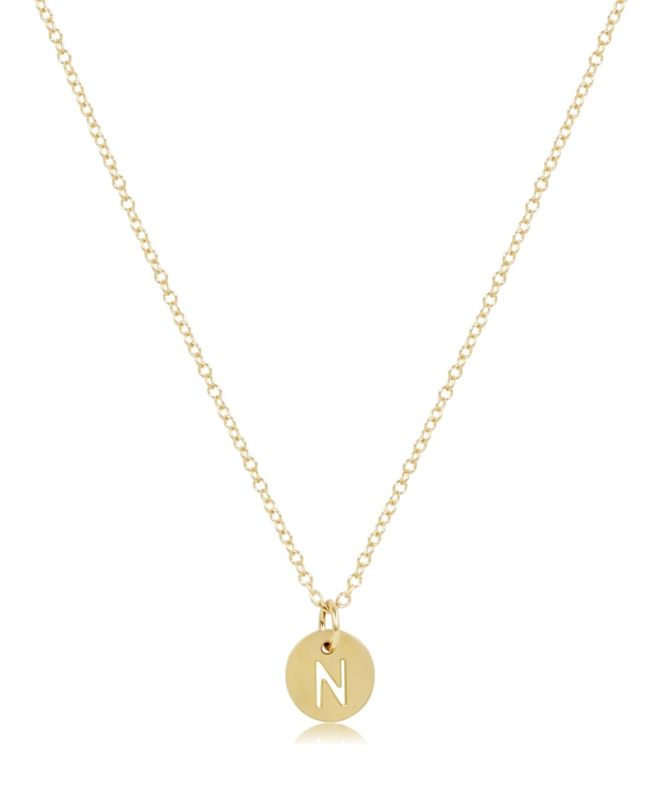 16_Necklace_Gold_Respect_Small_Gold_Disc_Package_ENewton_N16GRESPSMGDN