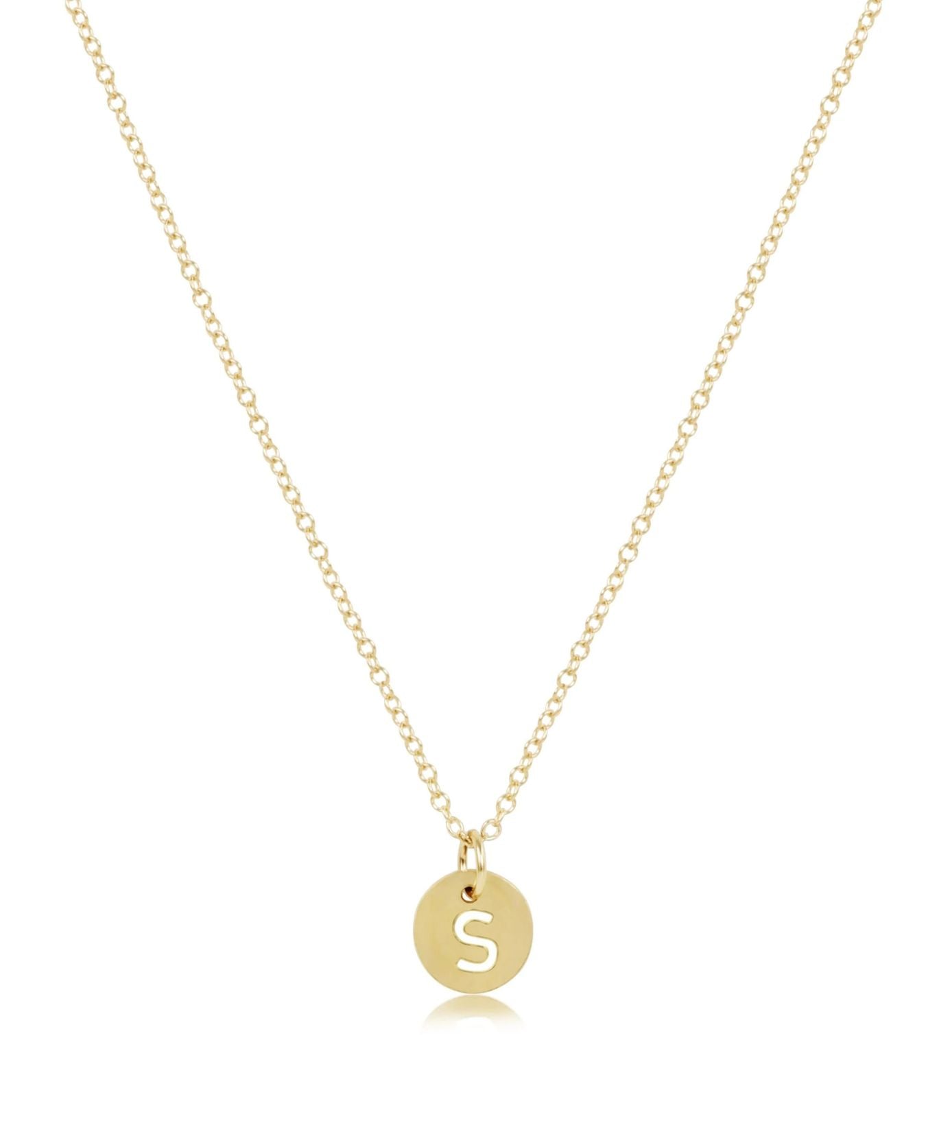 16_Necklace_Gold_Respect_Small_Gold_Disc_Package_ENewton_N16GRESPSMGDS