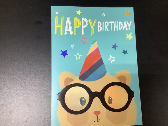 Happy Birthday (Bear w/ glasses)