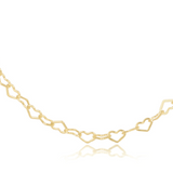 15" Choker Love Chain - Gold