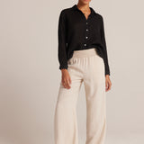 B3051-654-303 - SMOCKED WAIST WIDE LEG