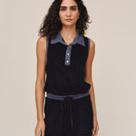 B20005-D36-302 - SLEEVELESS COLLAR TOP