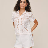 B20016-L25-396 - SHORT SLEEVE CONTRAST BUTTON DOWN