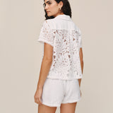 B20016-L25-396 - SHORT SLEEVE CONTRAST BUTTON DOWN