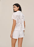 B20016-L25-396 - SHORT SLEEVE CONTRAST BUTTON DOWN