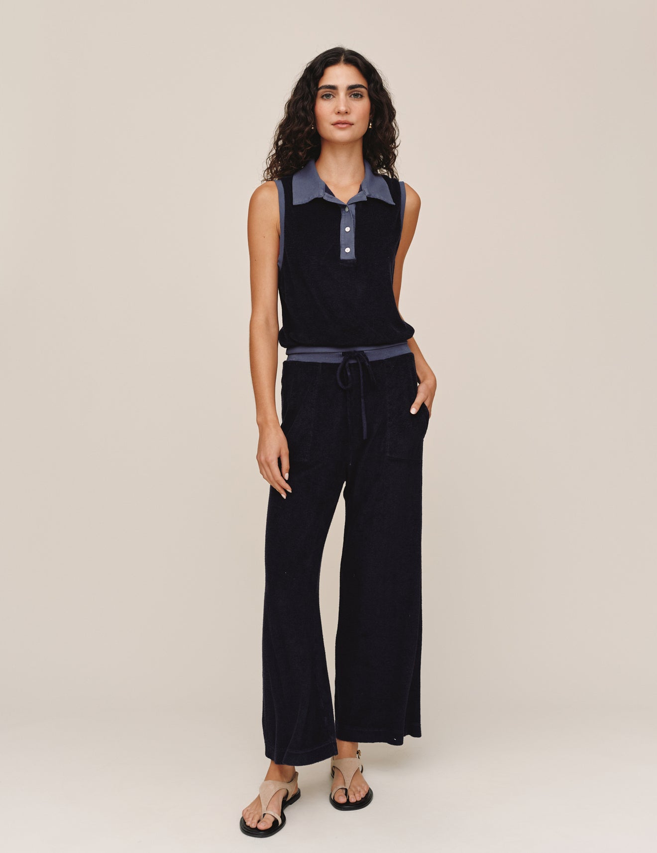 B30000-D36-302 - CROP WIDE LEG PANT
