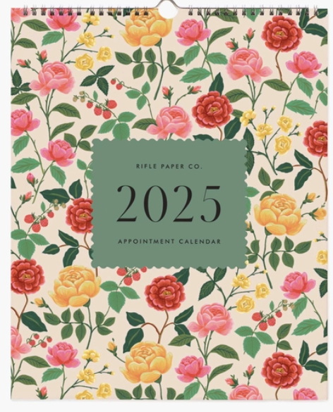 2025 Roses Appointment Wall Calendar