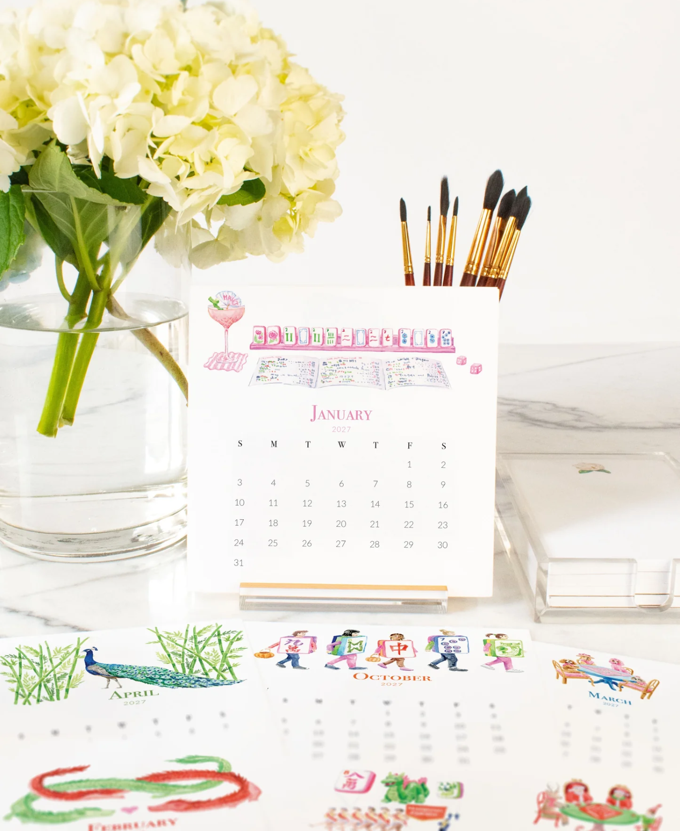 2027 Calendar | Mahjong Edition-Taylor Paladino-CAL019