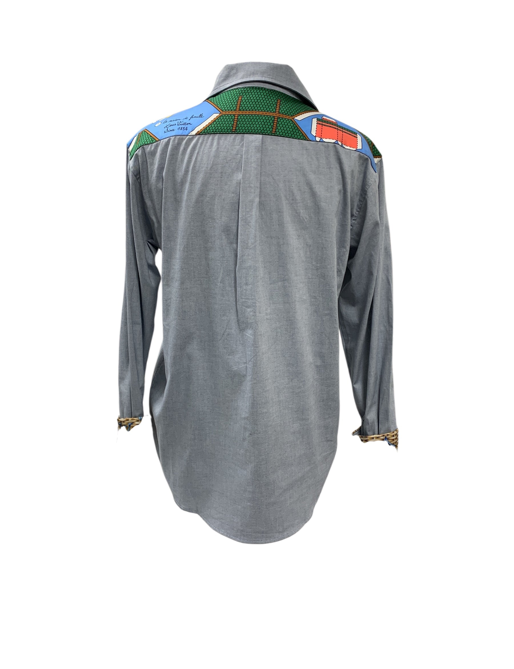 LV Light Blue Blouse  | Medium