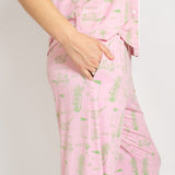 On Par Sleep Pants | Light Pink/Green