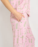On Par Sleep Pants | Light Pink/Green