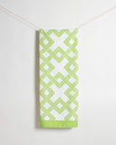 Savannah Giant Beach Towel | Green/White