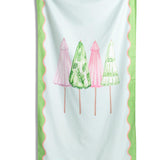 Riviera Giant Beach Towel | Blue/Green/Pink