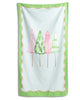 Riviera Giant Beach Towel | Blue/Green/Pink