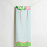 Riviera Giant Beach Towel | Blue/Green/Pink