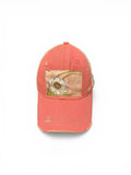 Distressed Designer Scarf Baseball Hat
