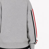 Georgia Mock Neck Sequin Stripe Sweatshirt