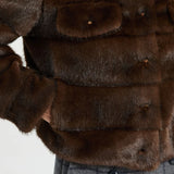 a person wearing a fur coat