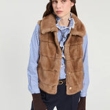 Camel Fur Vest_33764