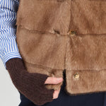 Camel Fur Vest_33764