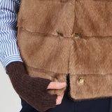 Camel Fur Vest_33764