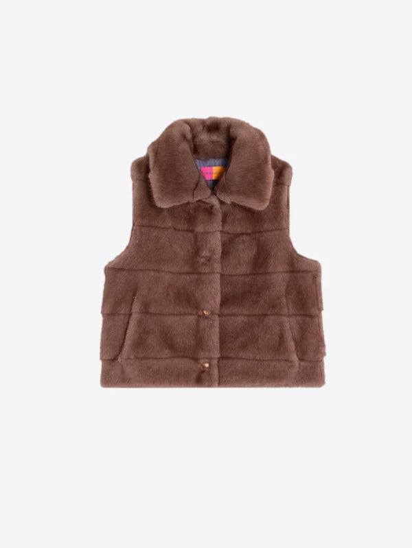 Camel Fur Vest_33764