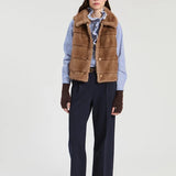 Camel Fur Vest_33764
