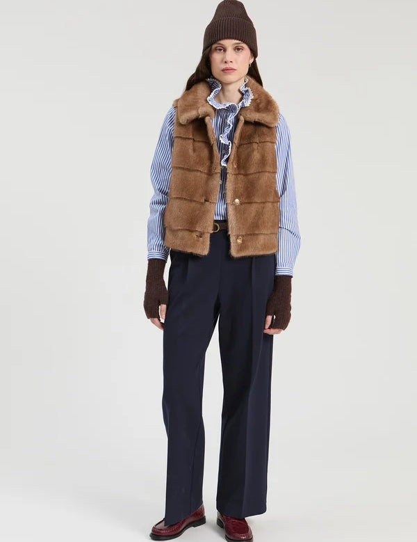 Camel Fur Vest_33764