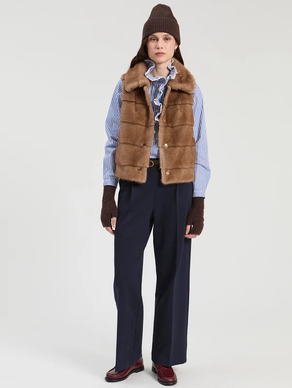 Camel Fur Vest_33764