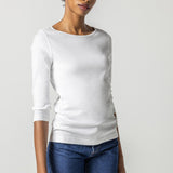 3/4 Sleeve Boatneck