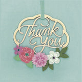 Wooden Cutout Thank You Card