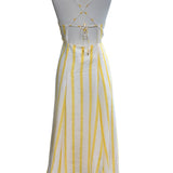 Filomena Stripe Dress | Yellow