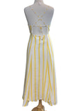 Filomena Stripe Dress | Yellow