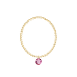 Classic Gold 2mm and 3mm Bracelet Reflection Small Charm