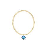 Classic Gold 2mm and 3mm Bracelet Reflection Small Charm