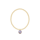 Classic Gold 2mm and 3mm Bracelet Reflection Small Charm